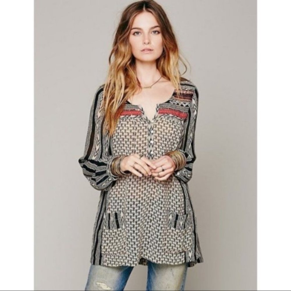 FREE PEOPLE I Penny Georgette Feather The Wind